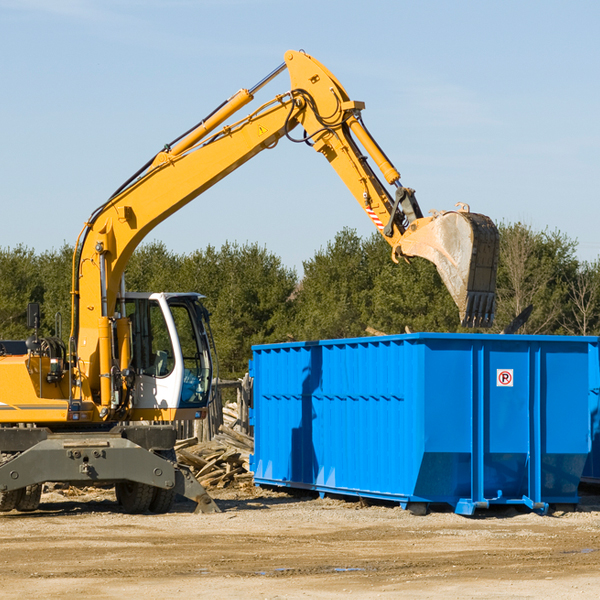 what size residential dumpster rentals are available in East Haddam Connecticut